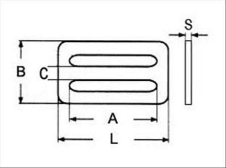 RVS Schuifgesp